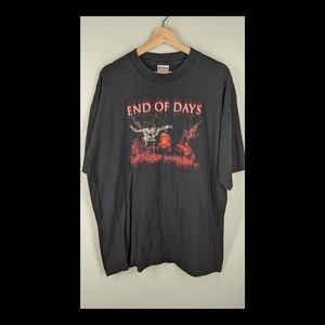 Vintage 1999 End of Days movie promo tee